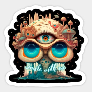 Weirdcore Aesthetic Eye Design Vintage Metal Sign Tin Plates Sticker